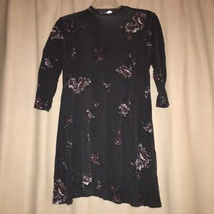 Dark grey floral dress from target